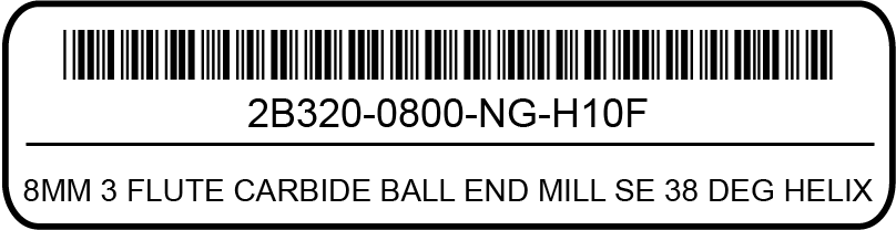 1D Bar code for Items