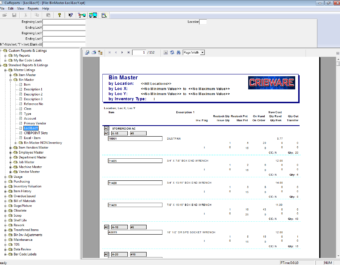 Screen -binmaster report